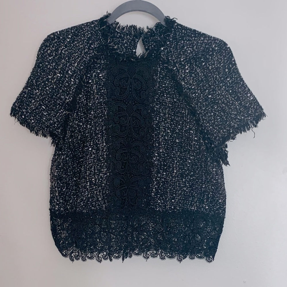 Zara Blouse with lace detail